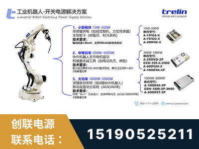 常宁-工业机器人-开关电源解决方案